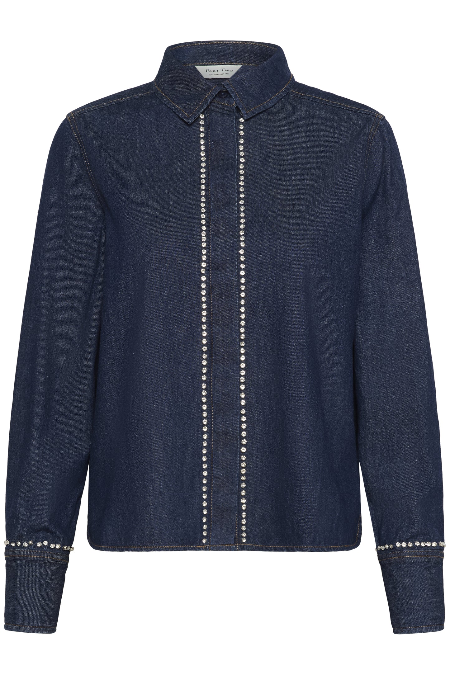 Part Two Ulrikke Rinse Blue Denim Shirt