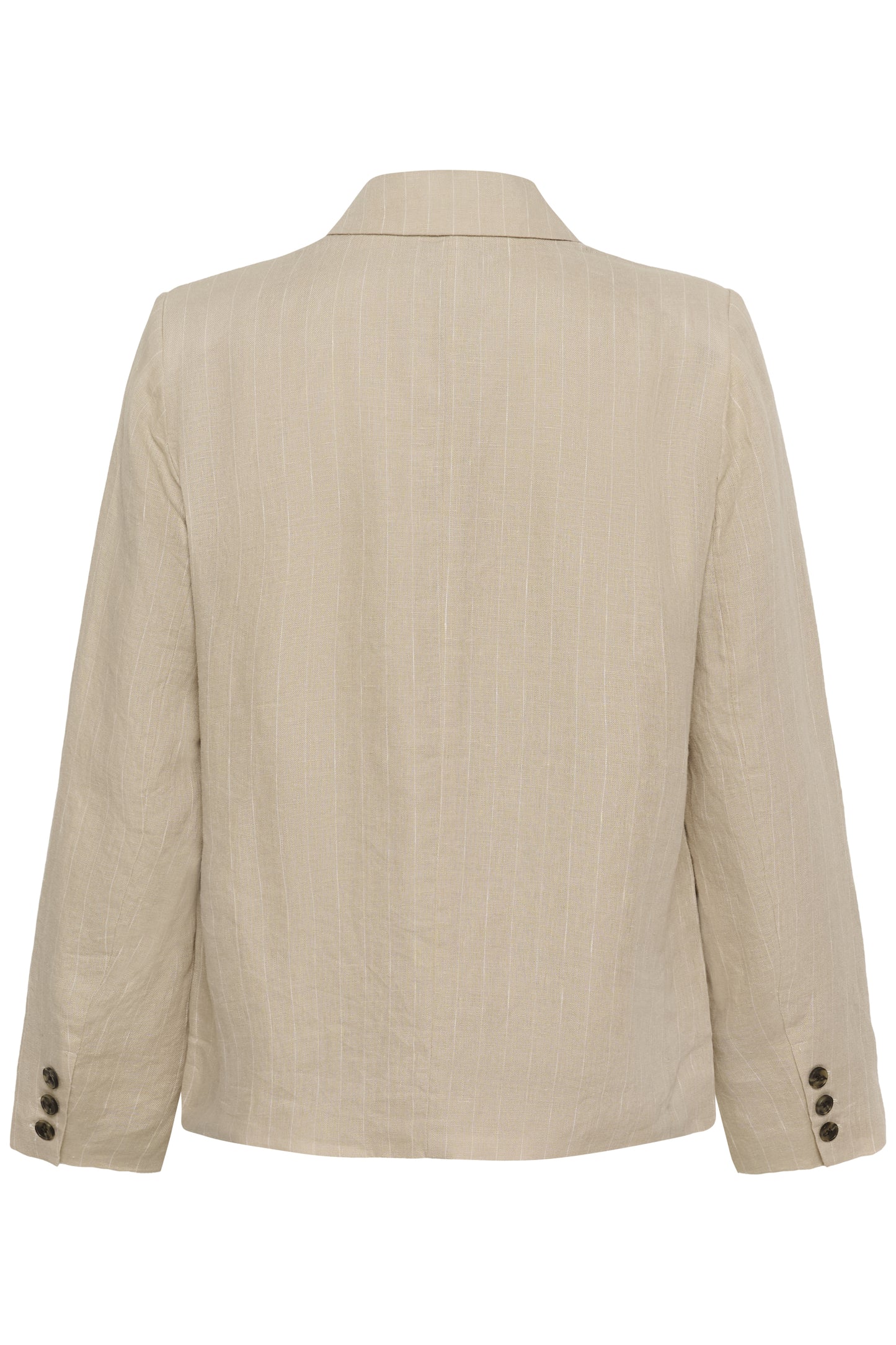 Part Two Alita Neutral Pinstripe Linen Blazer