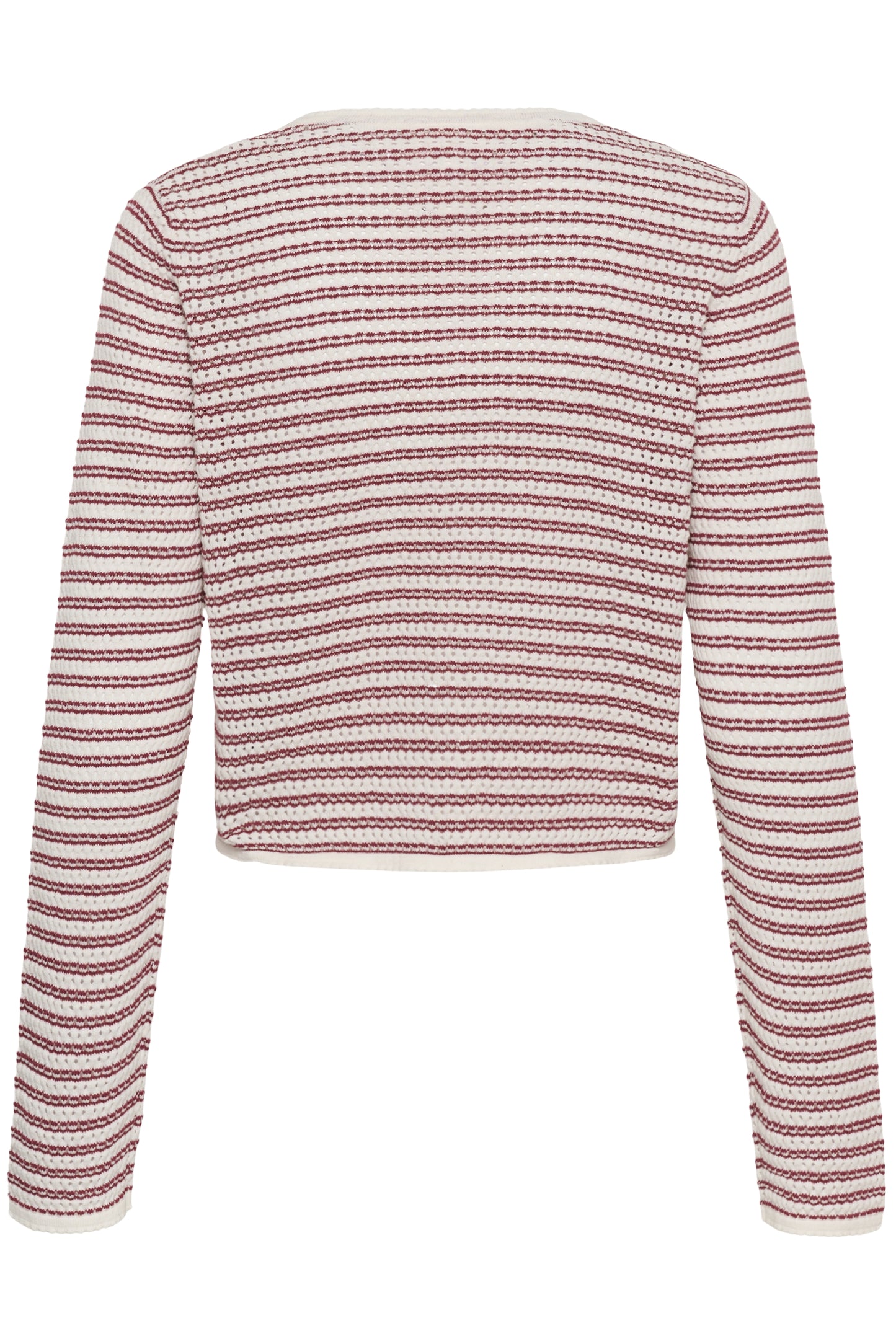 Part Two Rosefina Burnt Russet Stripe Cardigan
