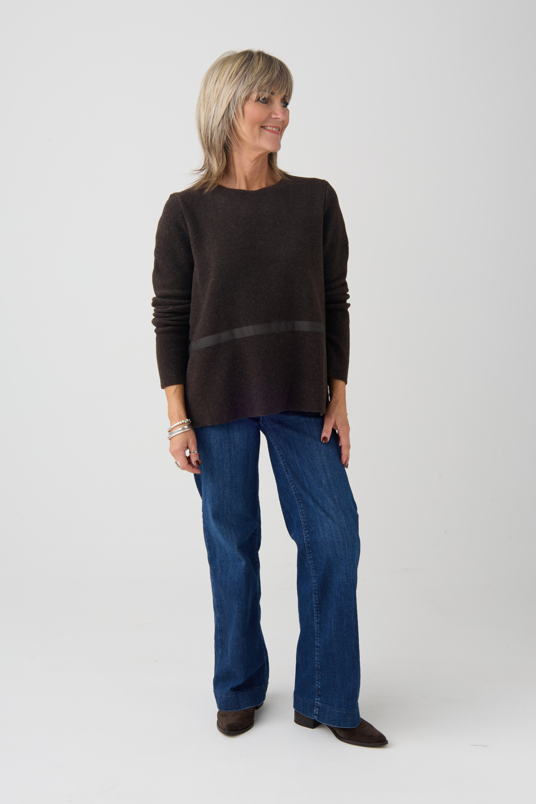 HS Chocolate Jumper w/Band at Waist