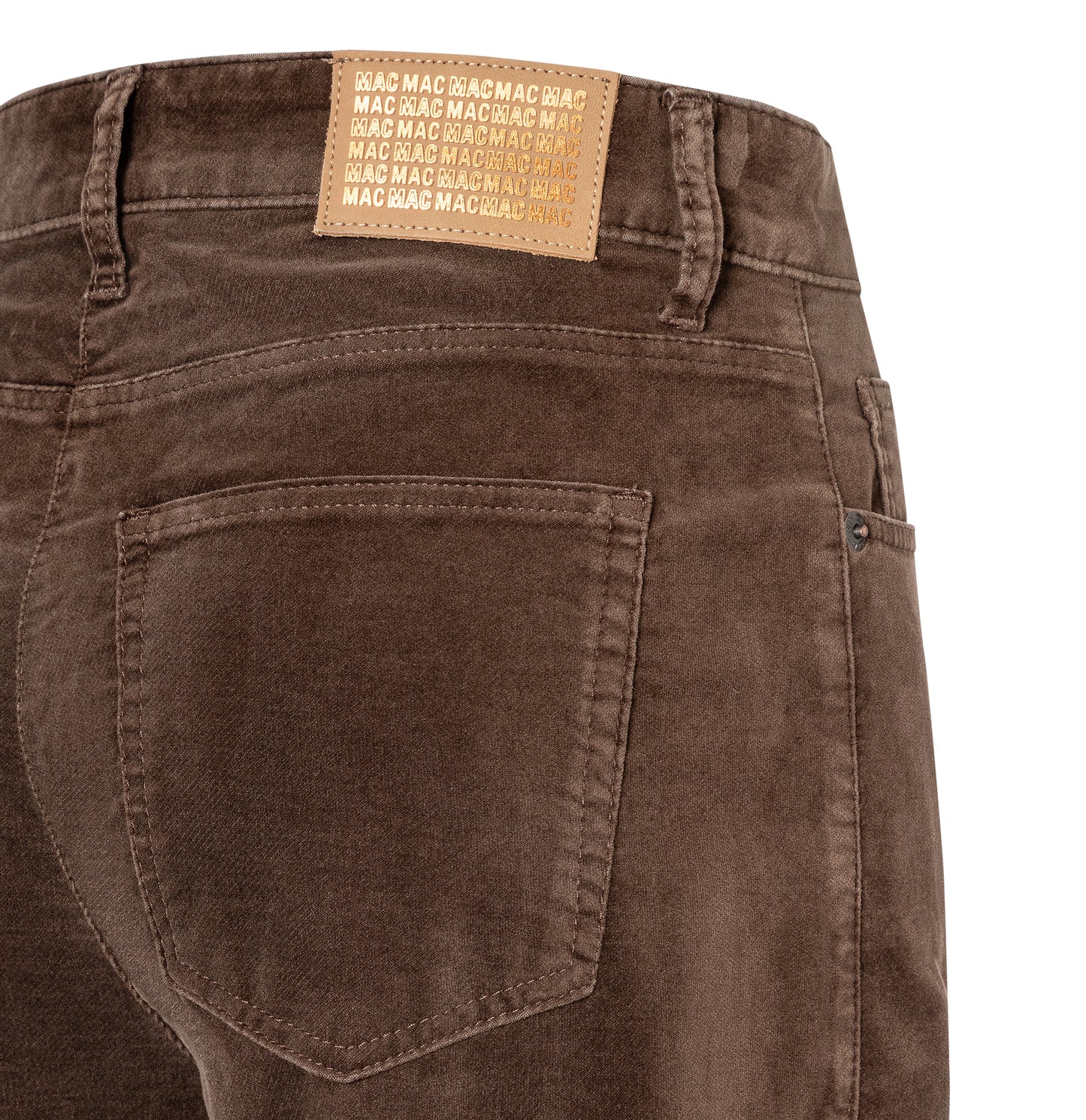 Mac Danni Fawn Brown Barrel Jeans