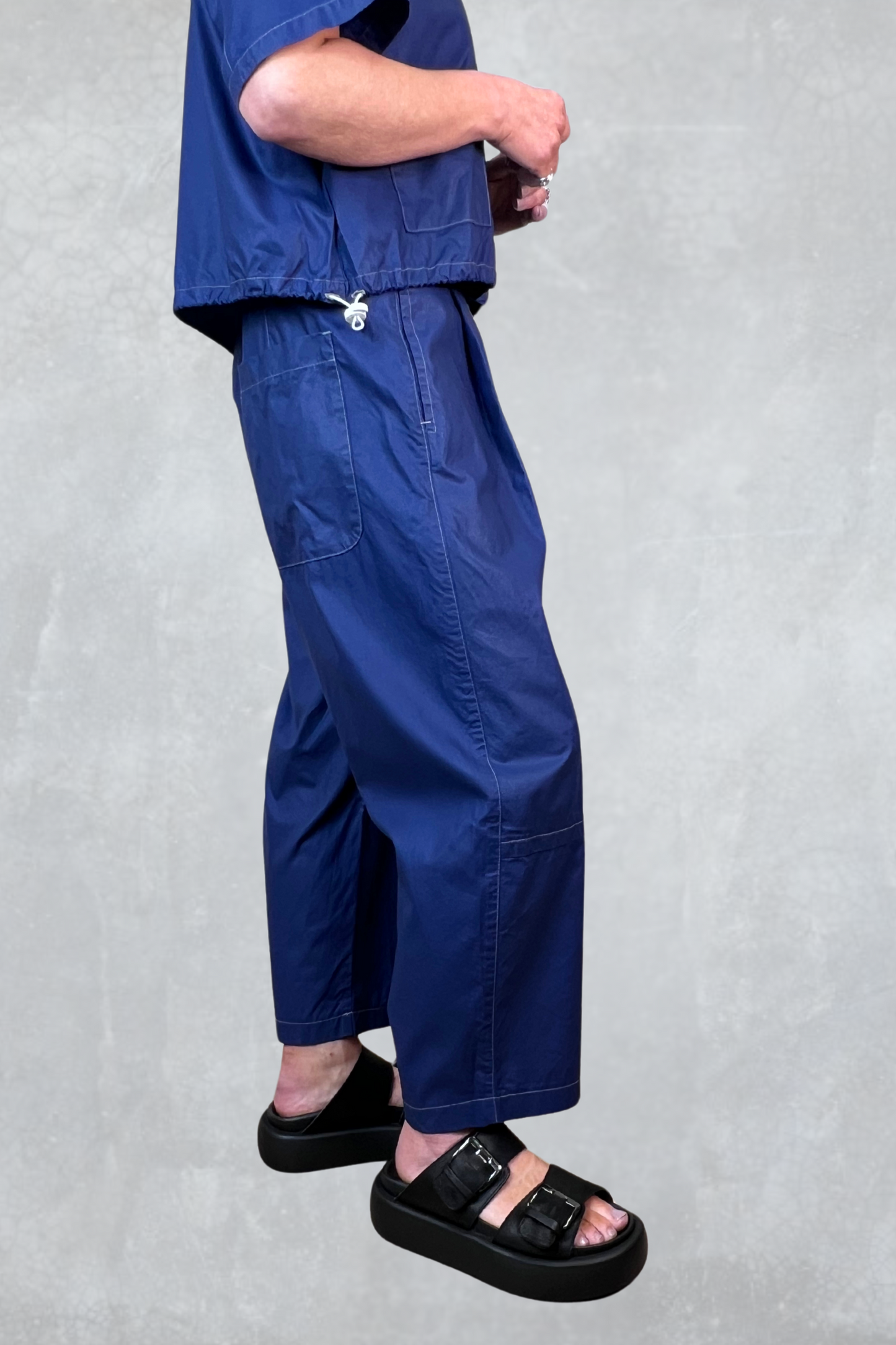 Lurdes Bergada Cobalt Barrel Trousers
