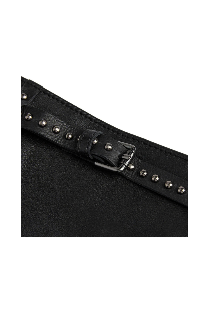 Depeche Black (Nero) Clutch Bag w/Studs