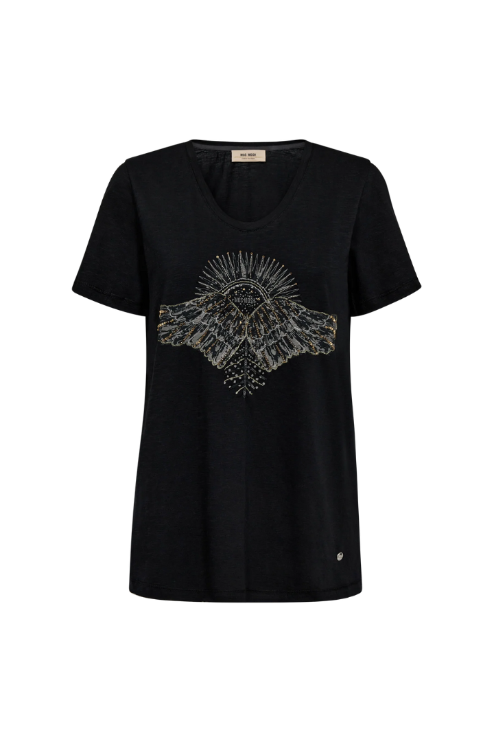 Mos Mosh Nadine Black Deco T-Shirt