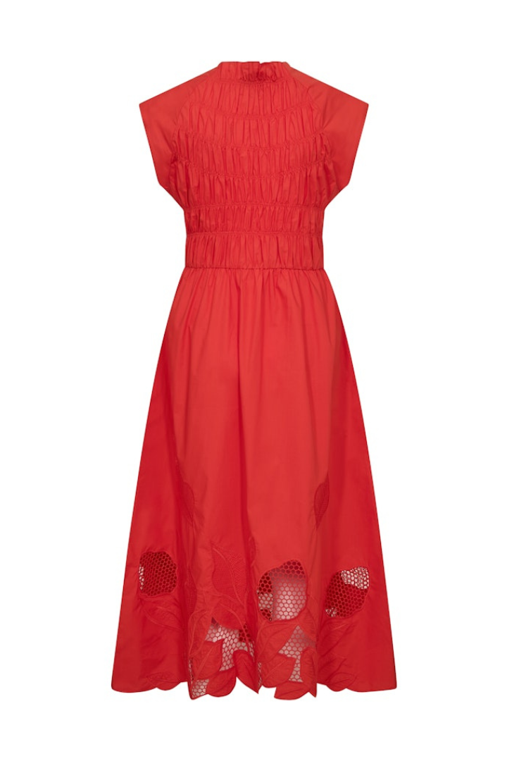 Mos Mosh Arla Mono Spicy Orange Dress