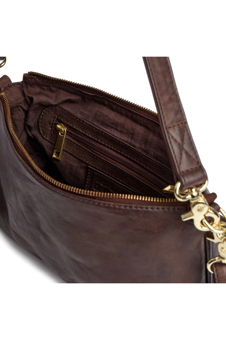 Depeche Coffee/Golden Cross Body Bag