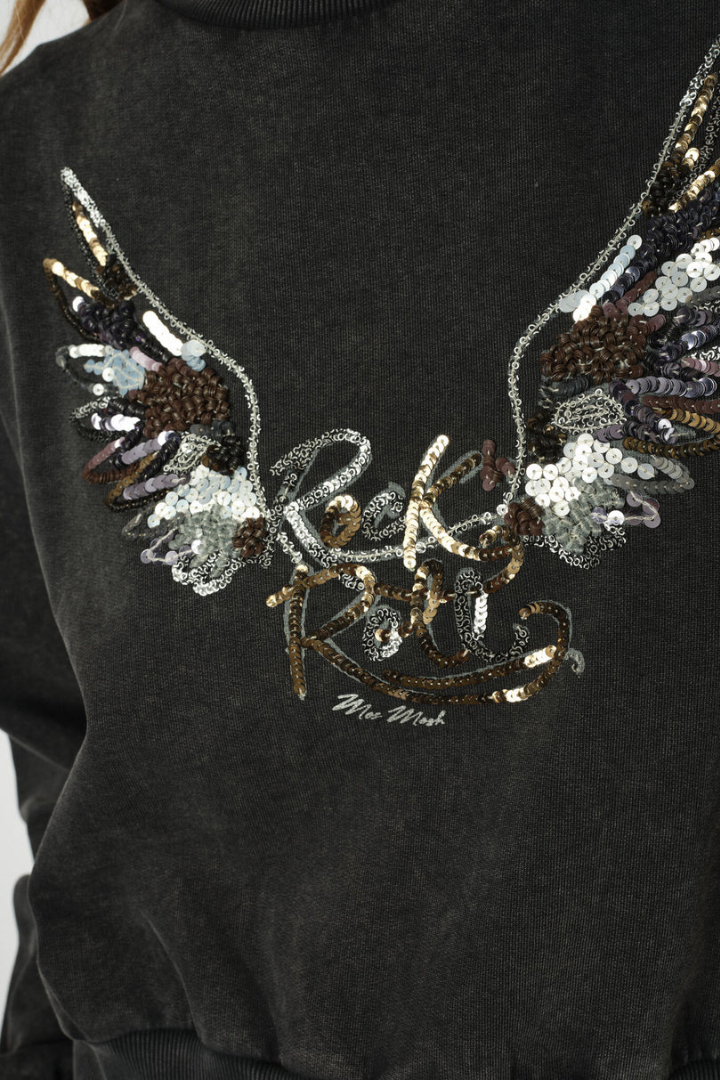 Mos Mosh Cosette Phantom Deco Sweatshirt