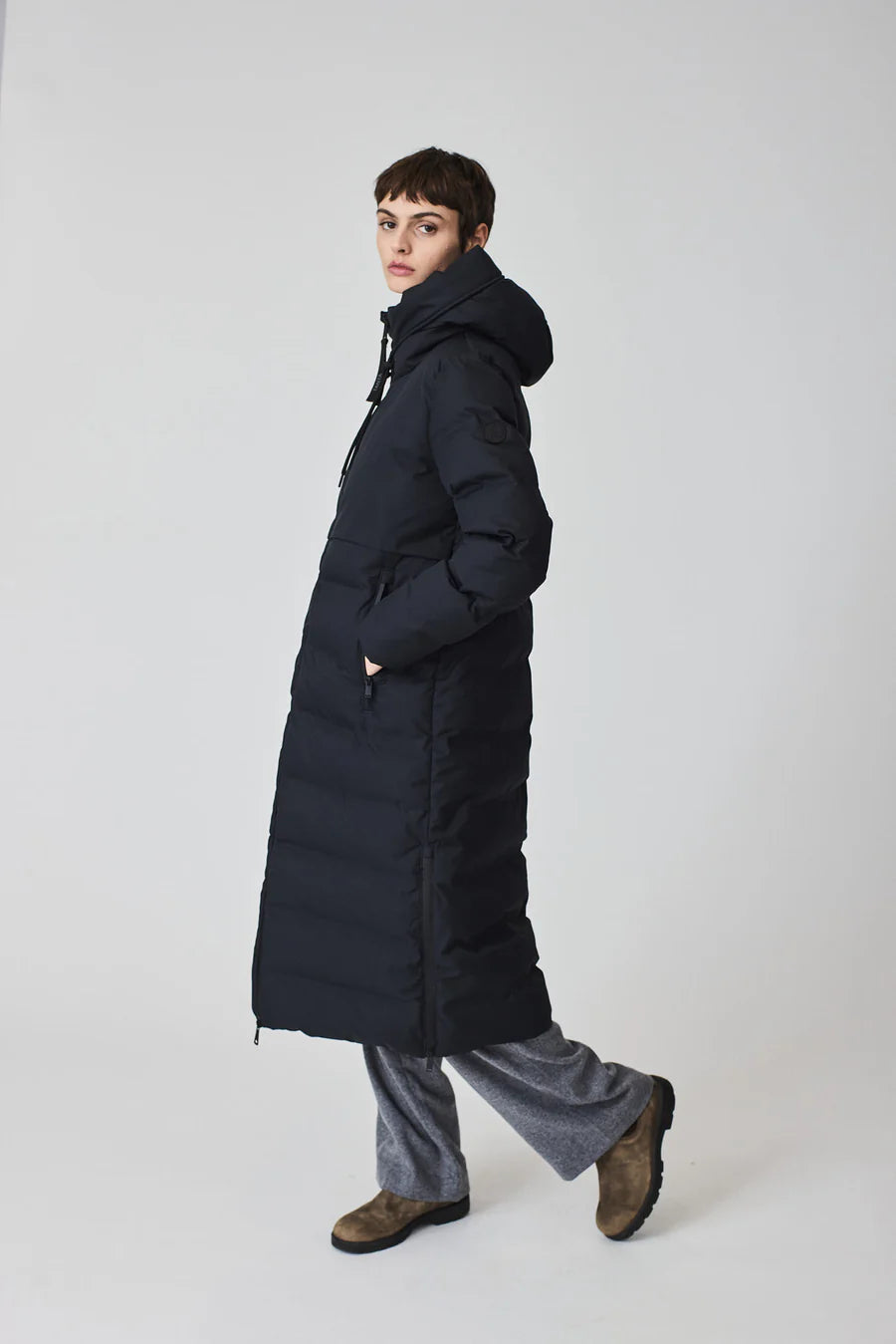 Tanta Snestorm Dark Navy Coat