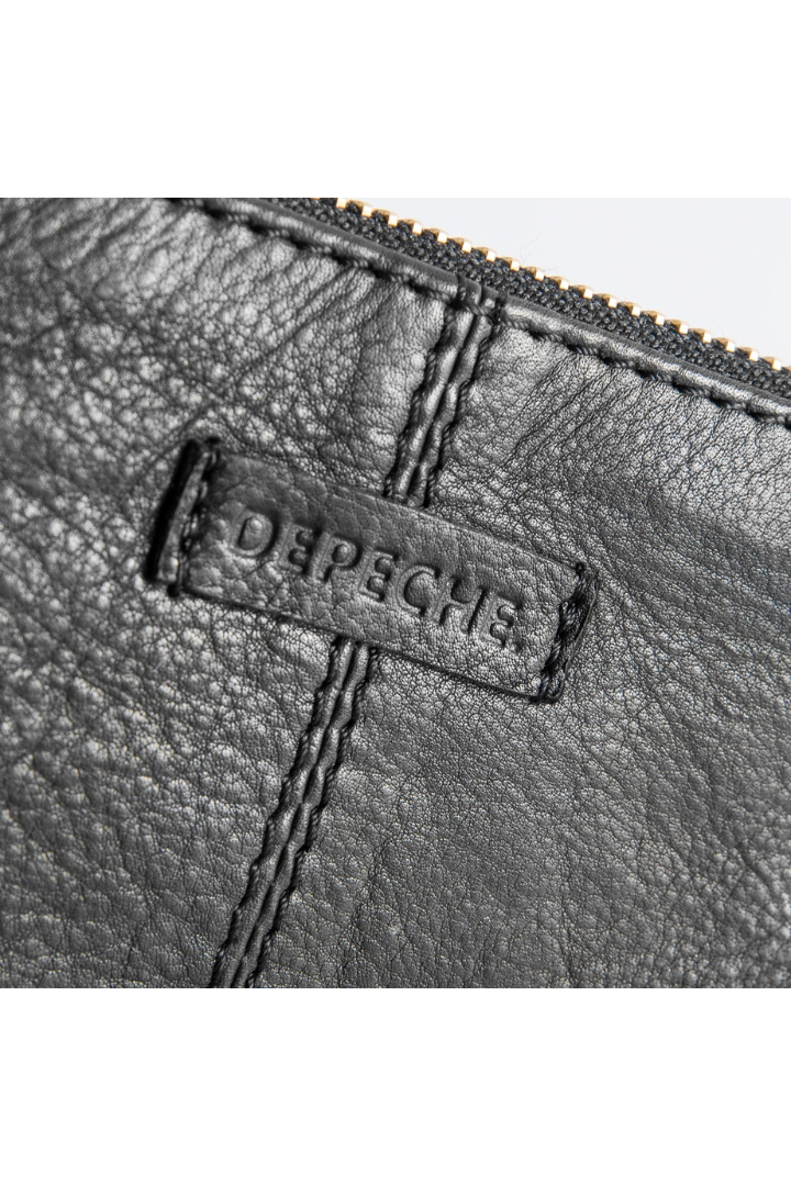 Depeche Black (Nero) Leather Clutch Bag