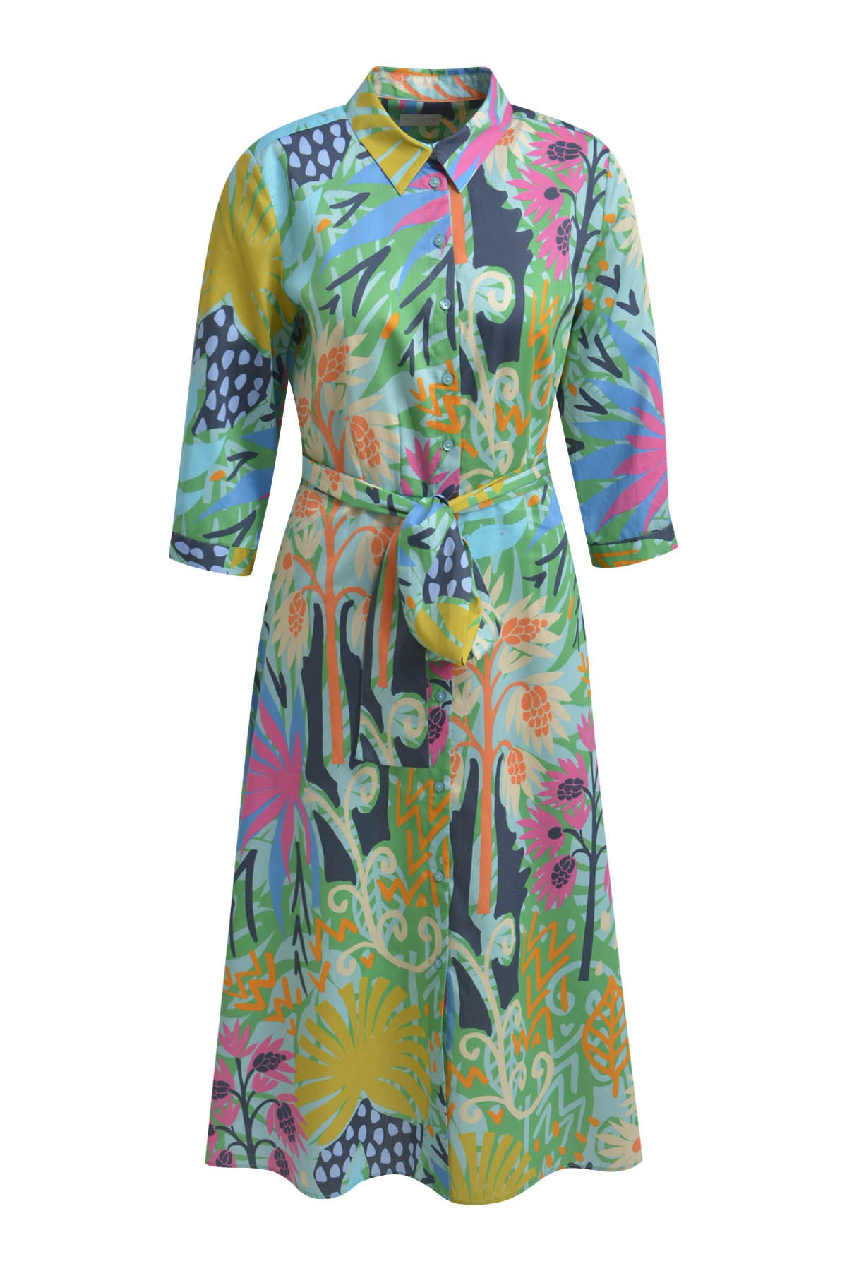 Milano Colourful Print Shirt Dress