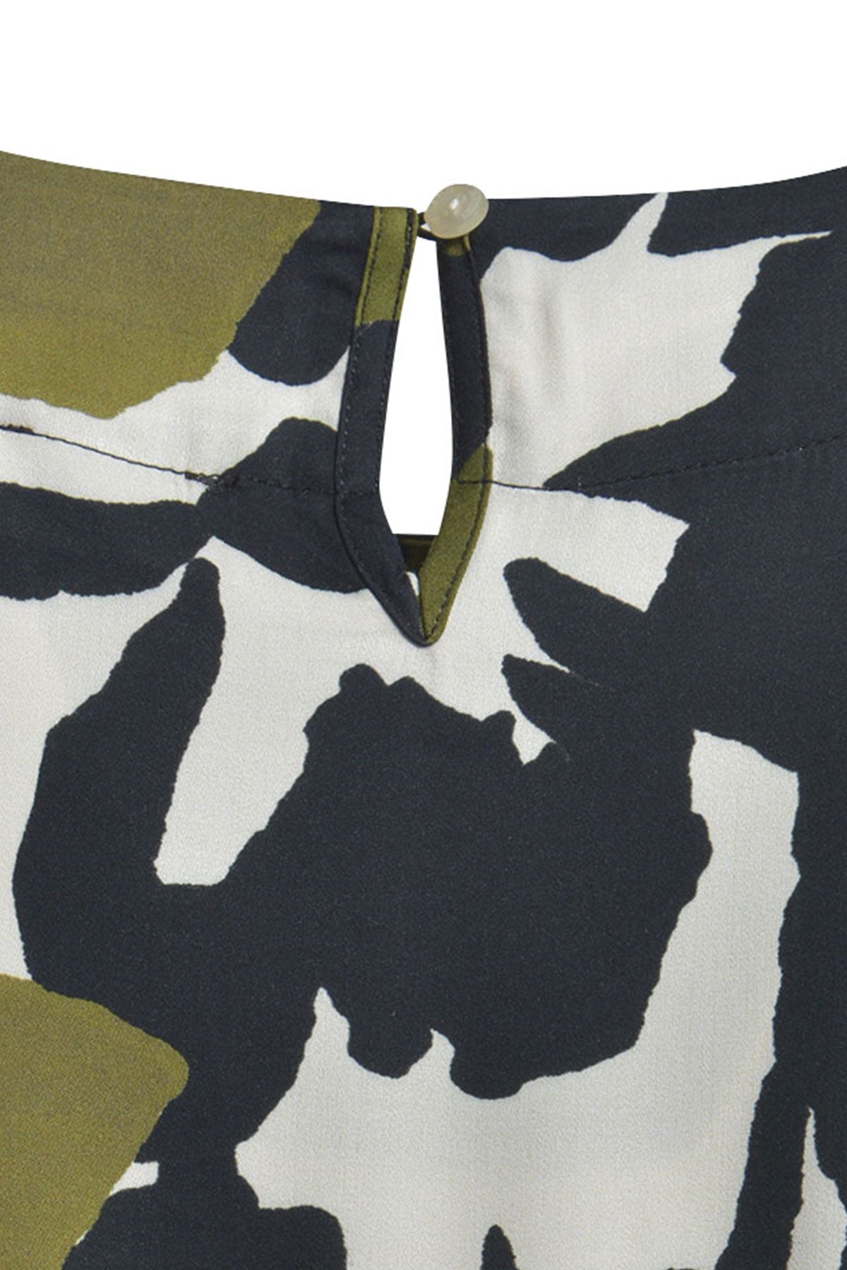 Milano Black Print Round Neck Blouse