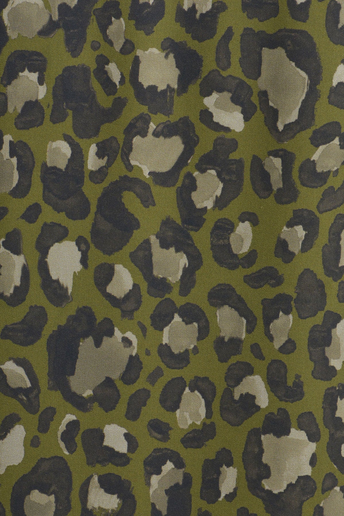 Milano Khaki Print V-Neck Dress