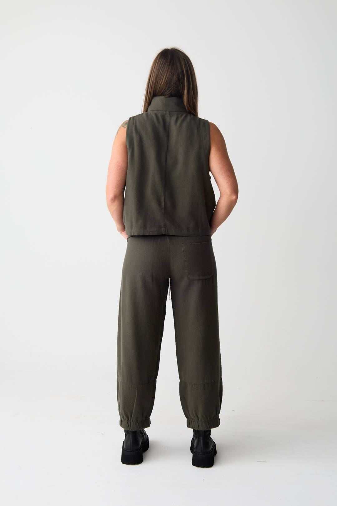 Lurdes Bergada Moss Cropped Slipover Top