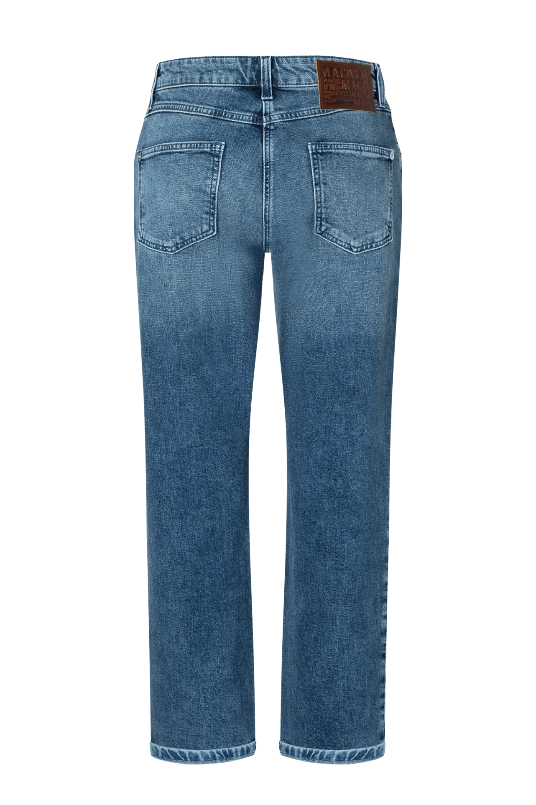 Mac Straight Mid Blue Jeans