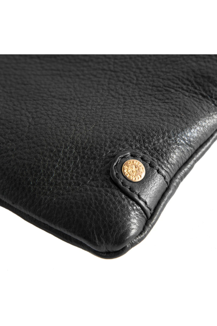 Depeche Black (Nero) Leather Clutch Bag