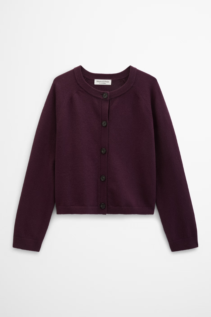 Marc O'Polo Aubergine Cardigan