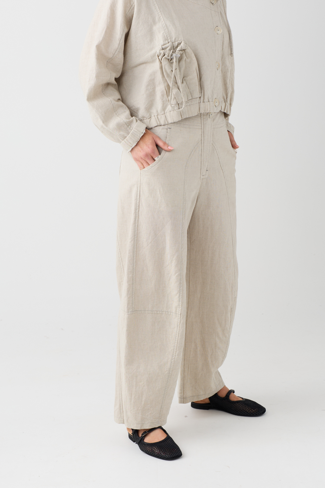 Lurdes Bergada Natural Barrel Trouser
