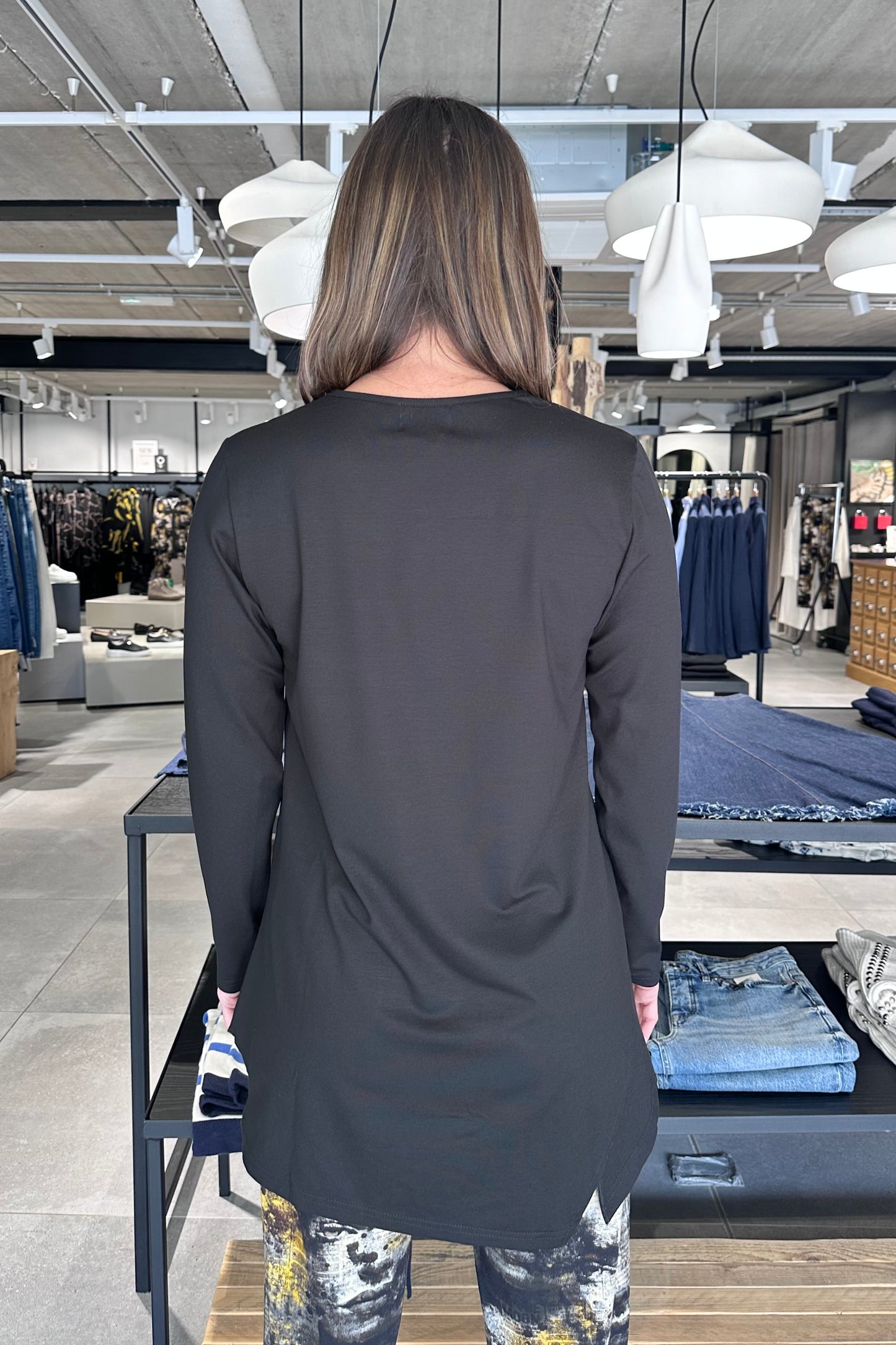 My Soul Black Faux Leather Pocket Top