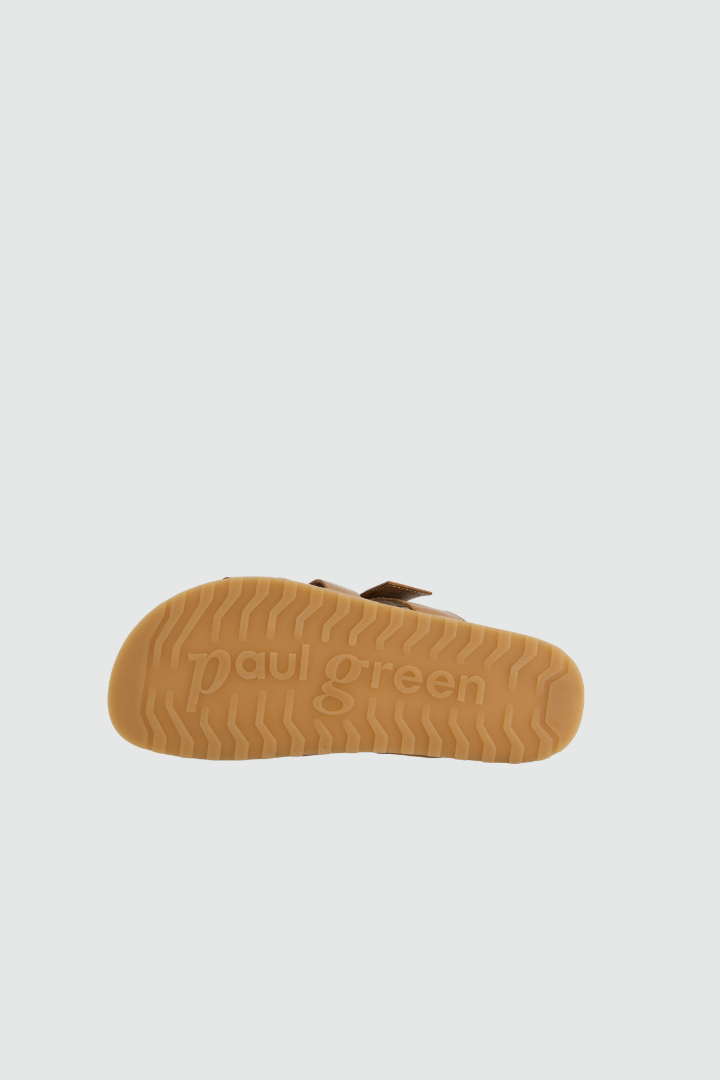 Paul Green Sahara/Gold Buckle Sandal
