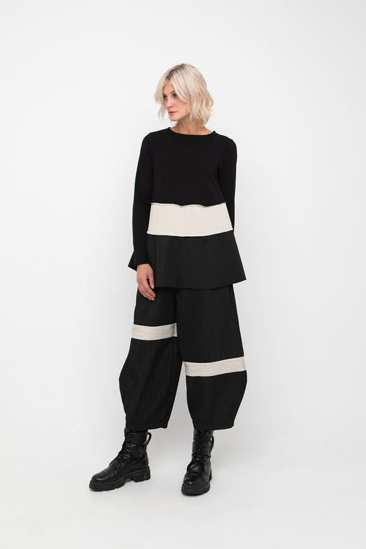 Ozai n Ku Black/Stone Trousers