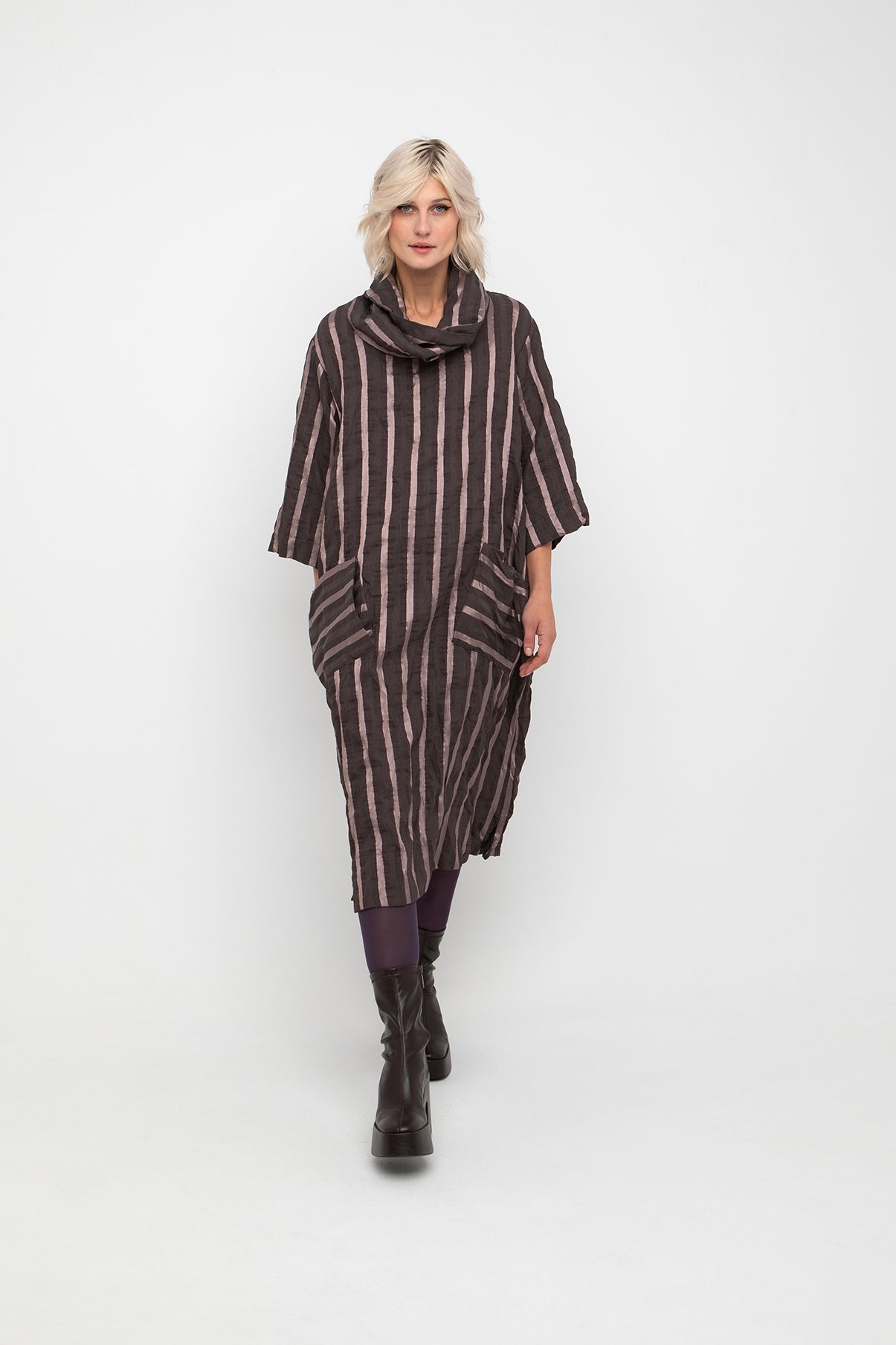 Ozai n Ku Pink Stripe Dress