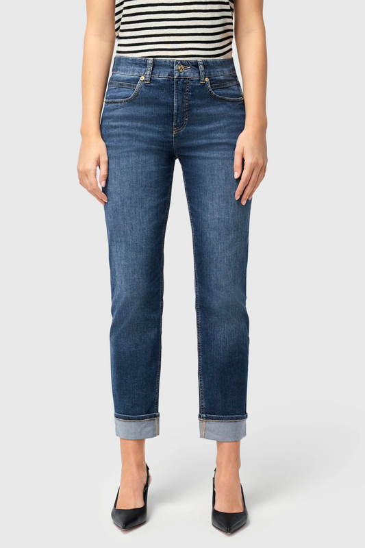 Mac Sue Straight Fit Blue Jeans