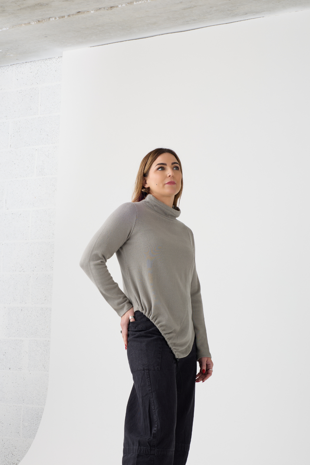 Lurdes Bergada Soft Green Long Sleeve Top