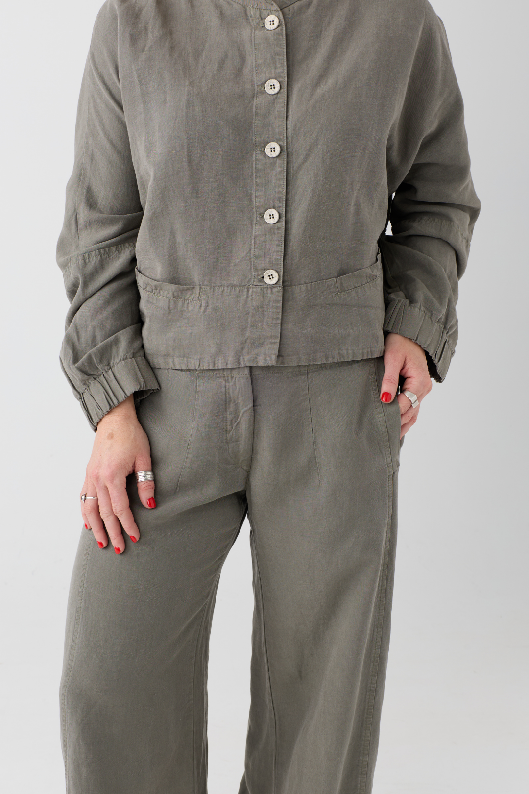 Lurdes Bergada Moss Wide Leg Trousers 040