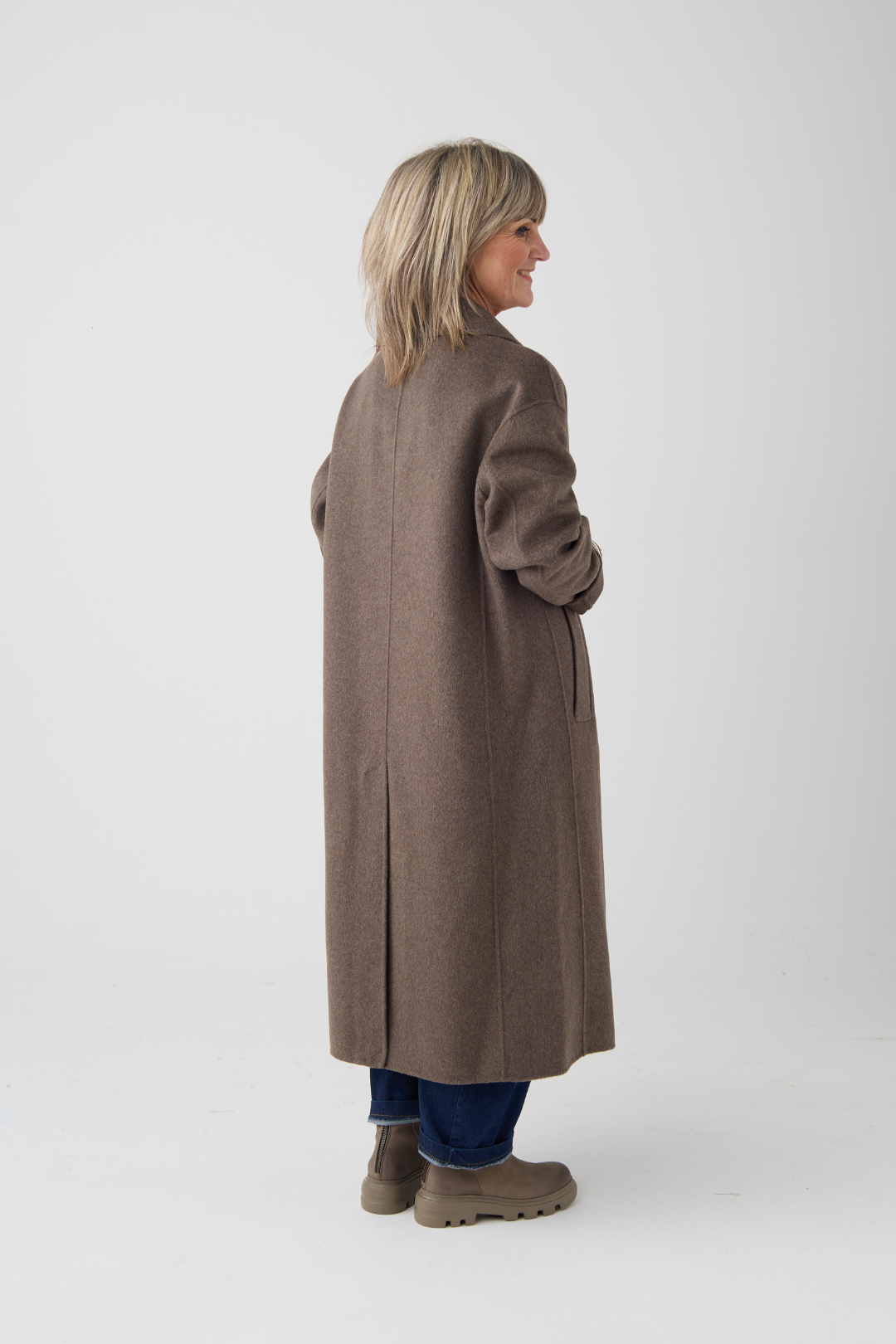 Part Two Lorelais Dark Walnut Melange Coat