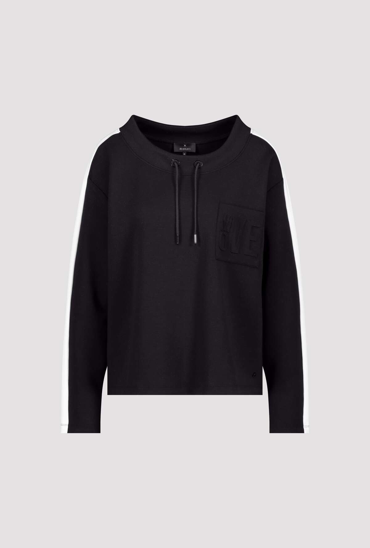 Monari Black Sweatshirt w/3D Detail