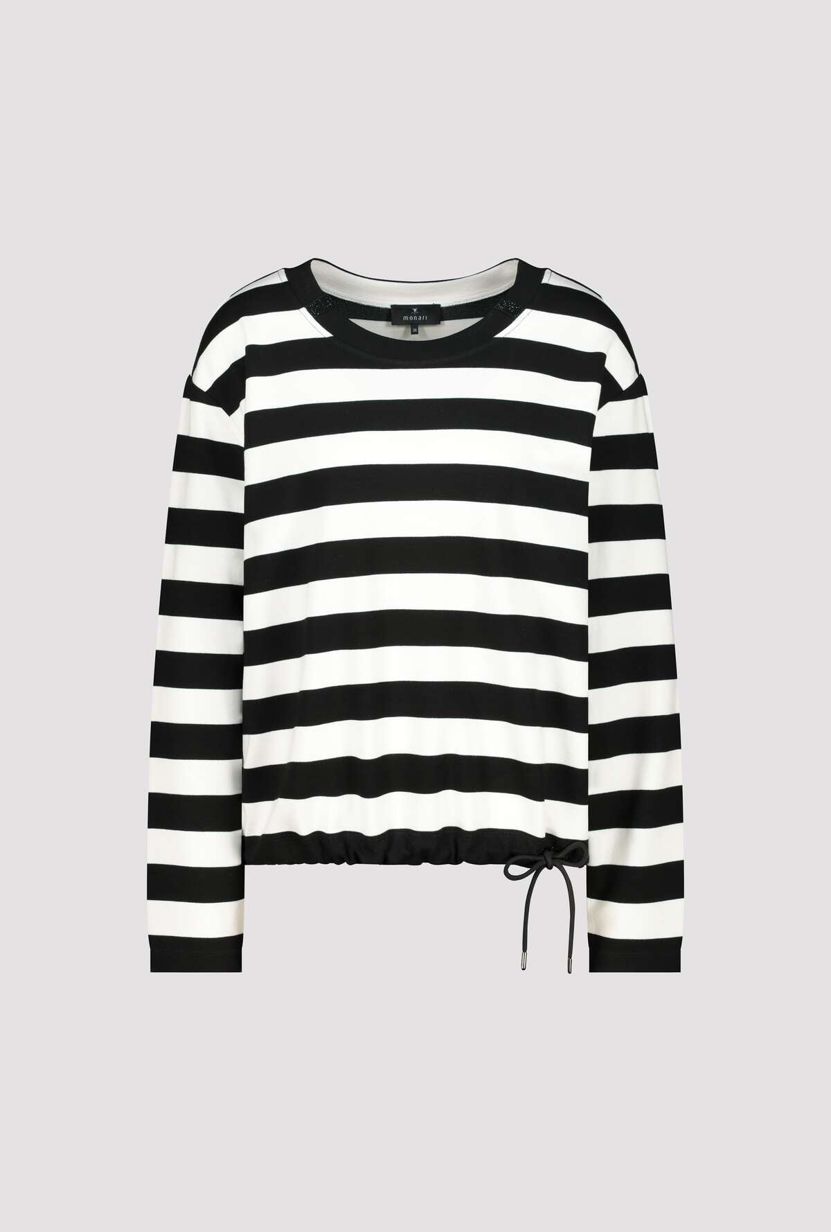 Monari Black Striped Sweatshirt