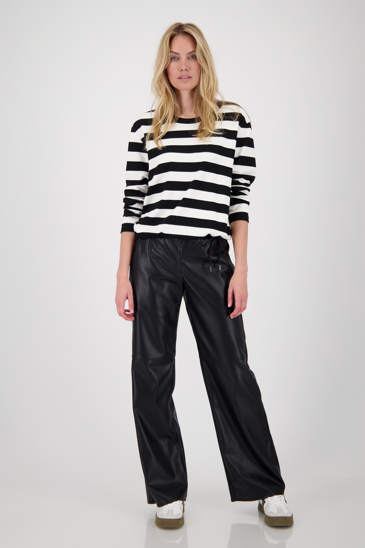 Monari Black Striped Sweatshirt