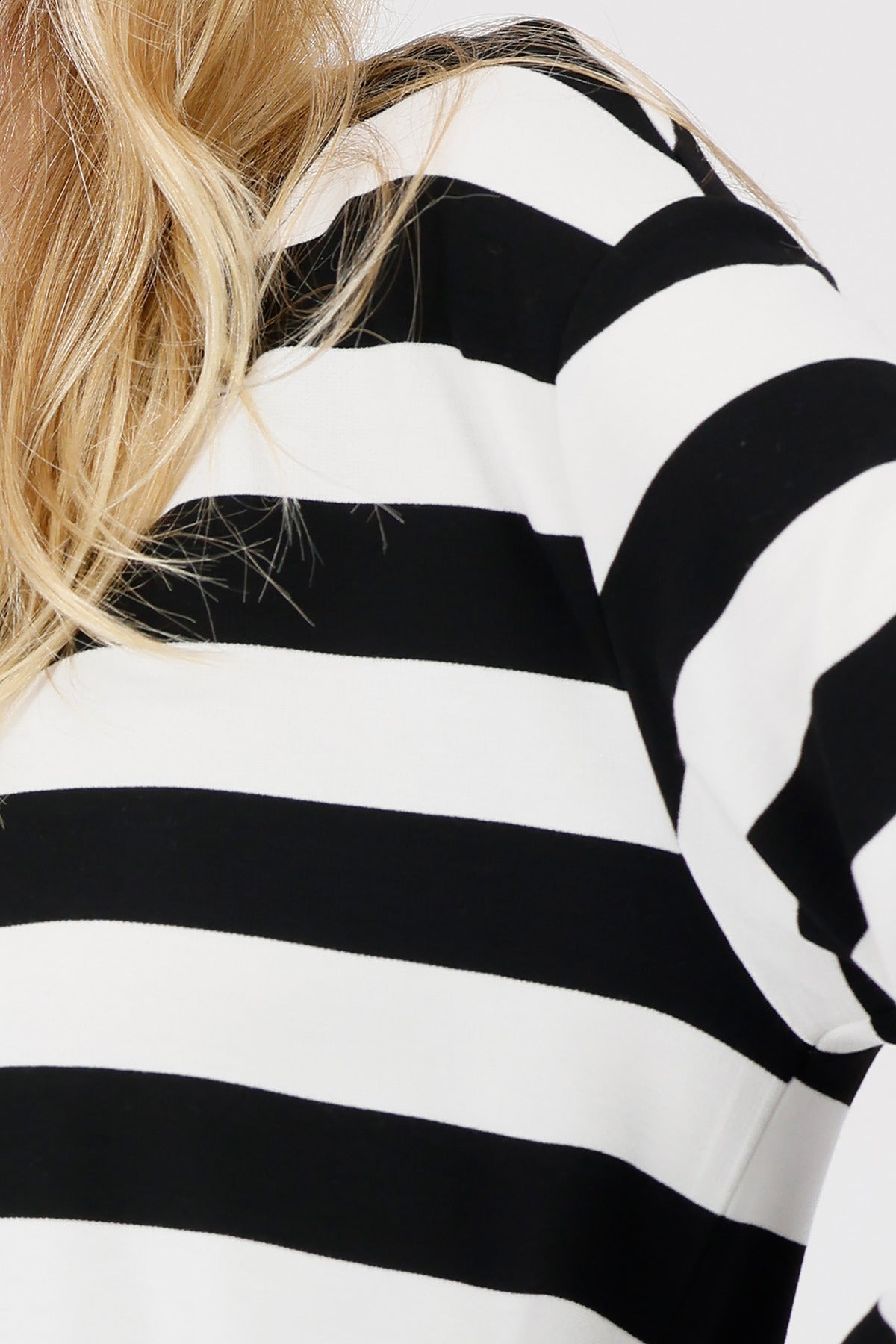 Monari Black Striped Sweatshirt