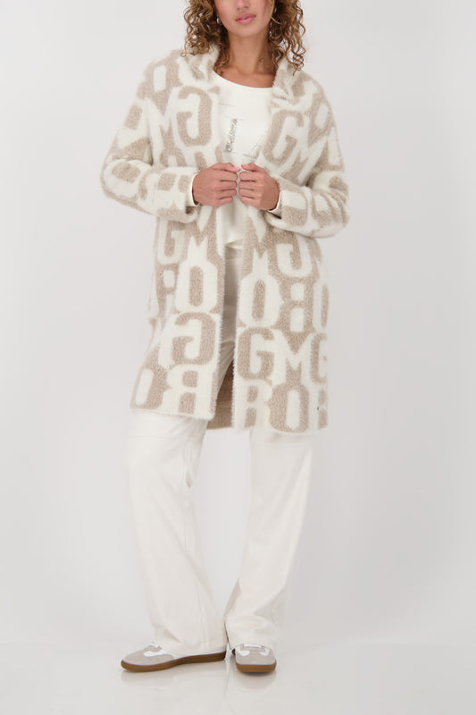 Monari Truffle Pattern Long Cardigan