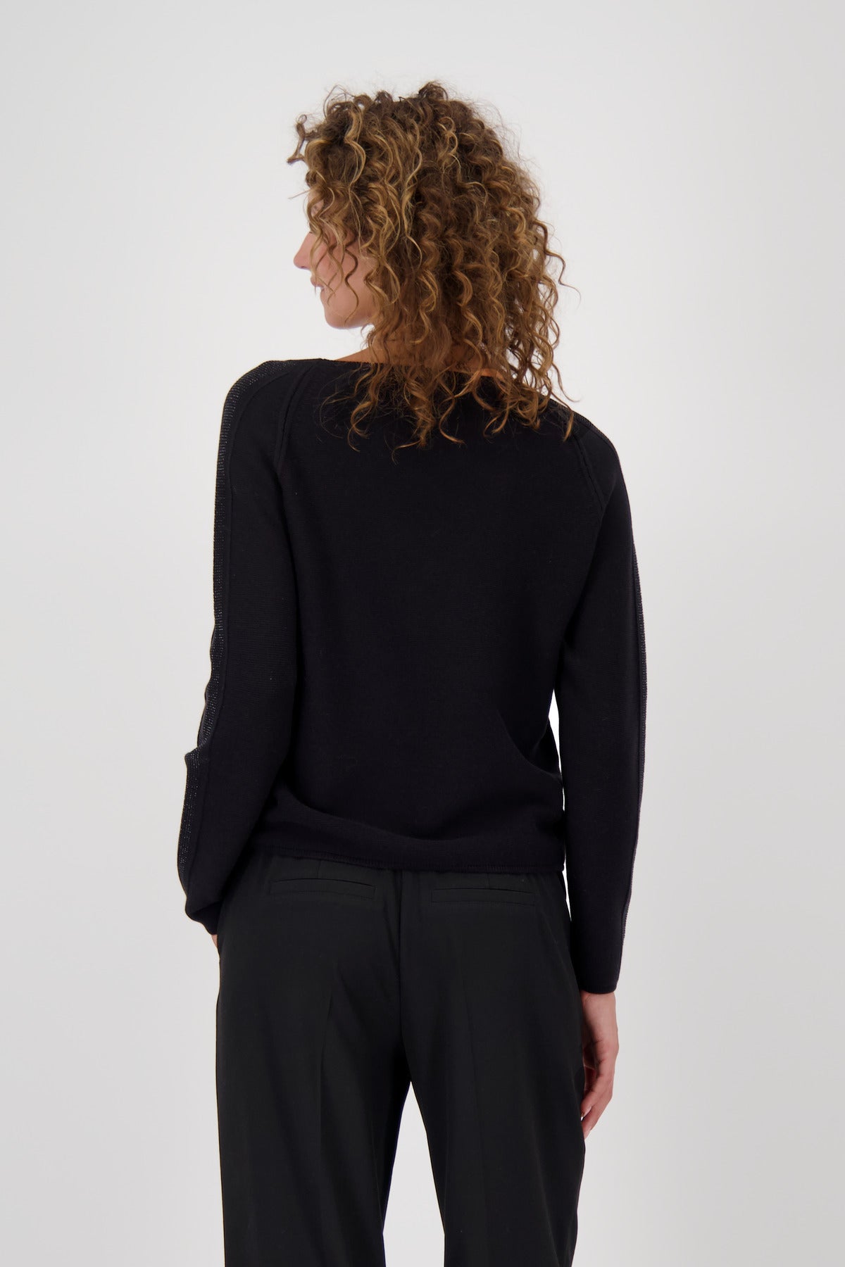 Monari Black Rhinestone Jumper