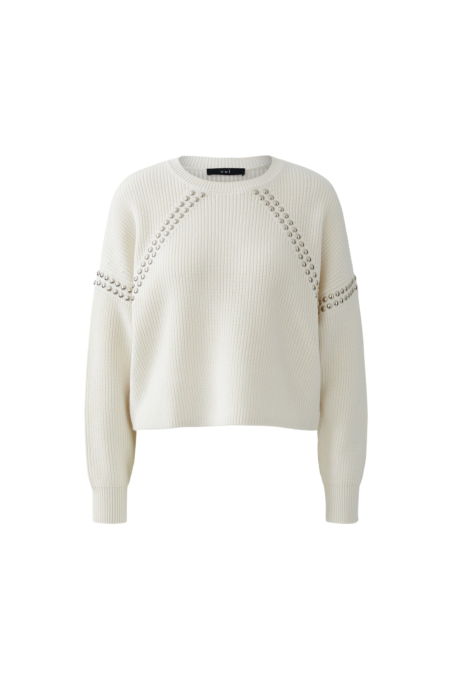 Oui Gardenia Stud Detail Jumper