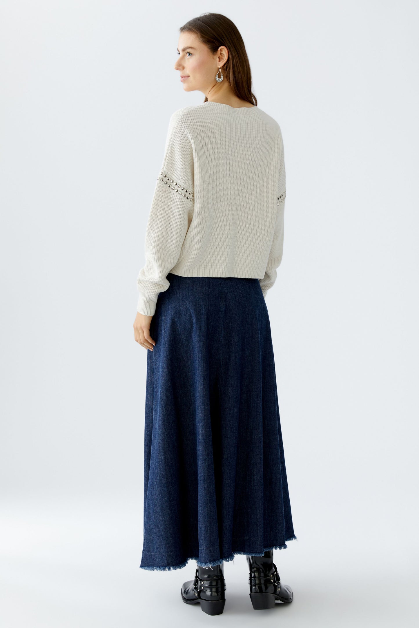 Oui Gardenia Stud Detail Jumper