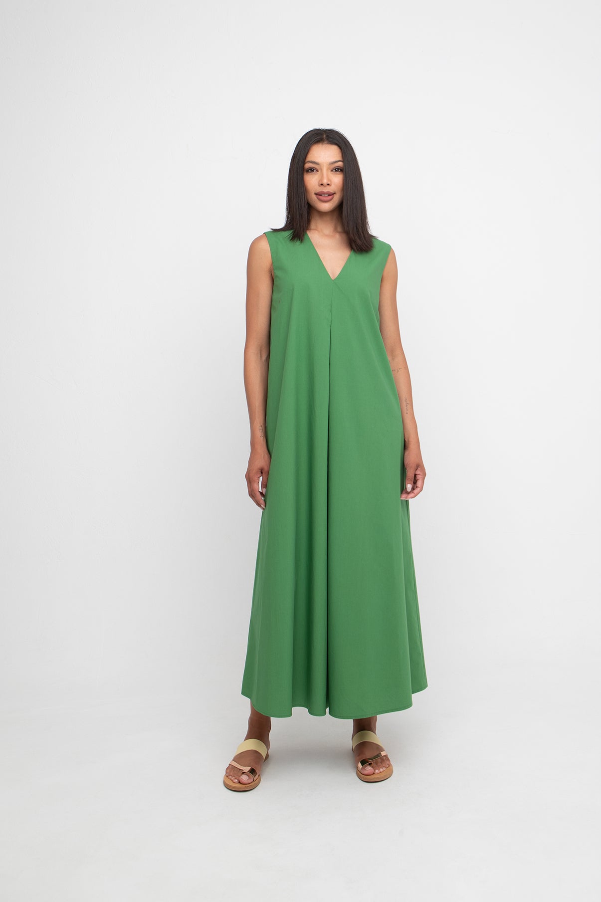 Ozai n Ku Green A-Line Dress
