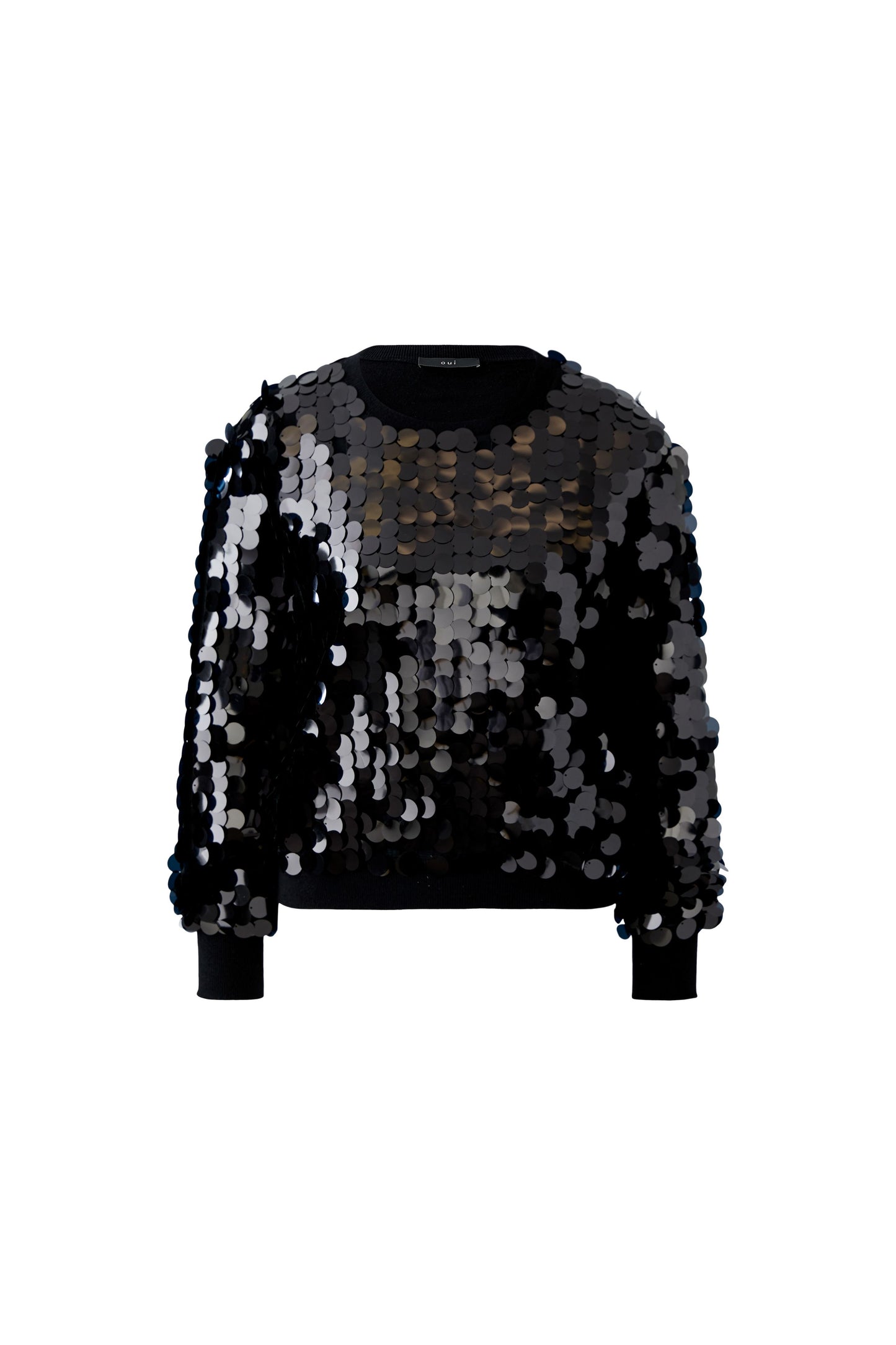 Oui Black Sequin Jumper