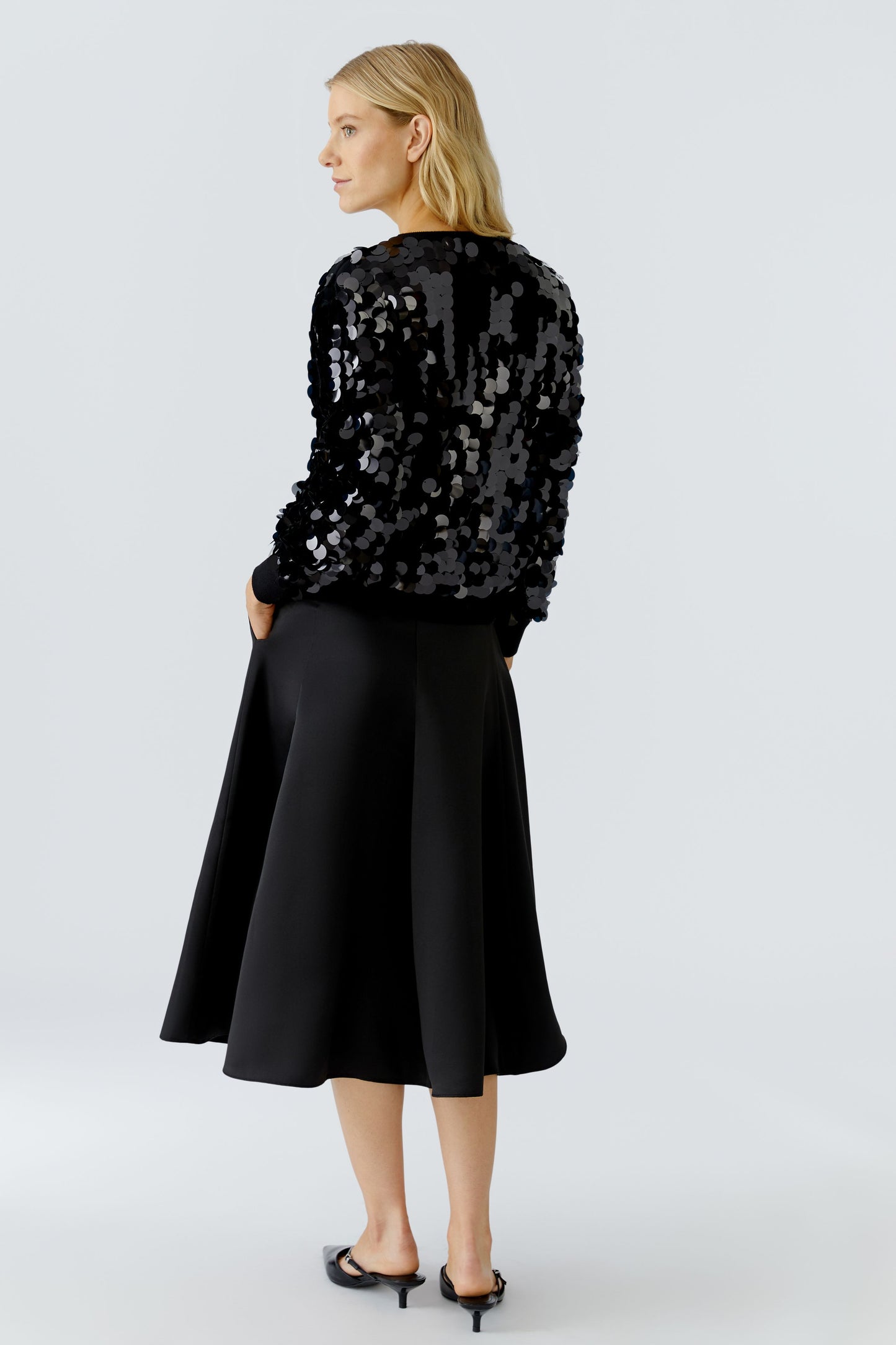 Oui Black Sequin Jumper