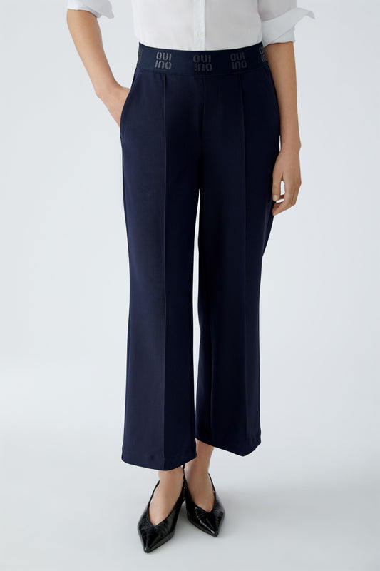 Oui Dark Blue Slip-On Culotte