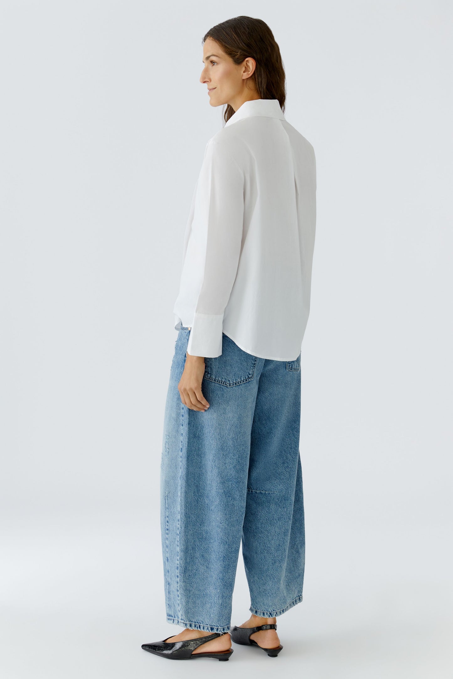 Oui White Pussy Bow Blouse