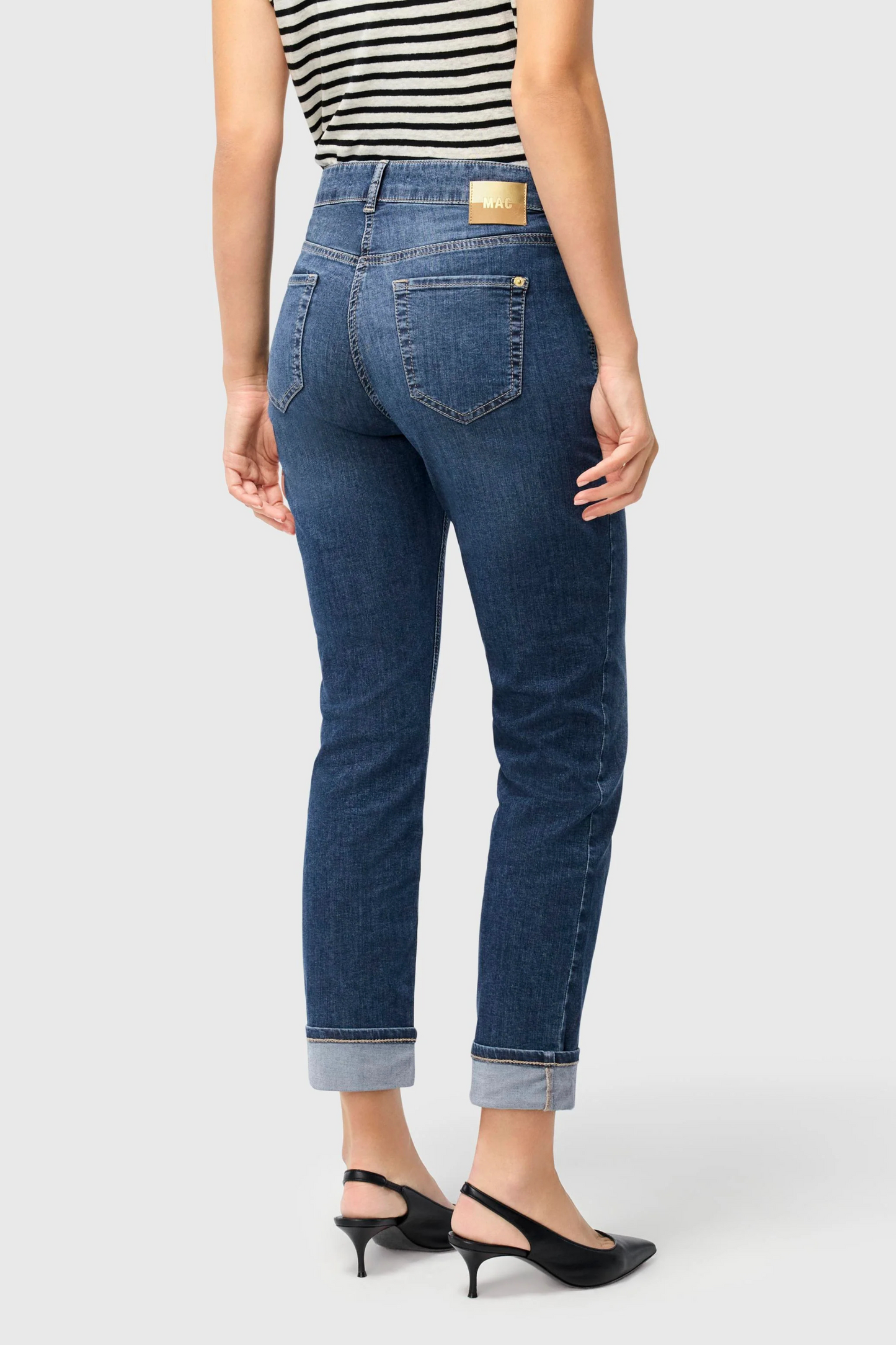 Mac Sue Straight Fit Blue Jeans