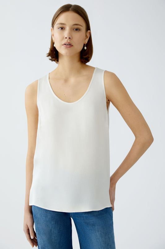 Oui Gardenia Vest Top
