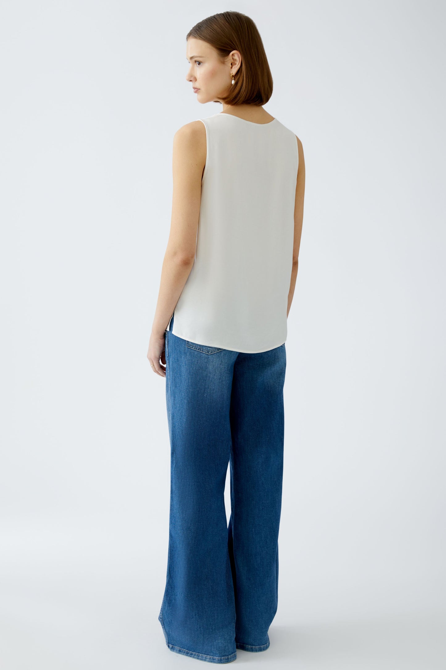 Oui Gardenia Vest Top