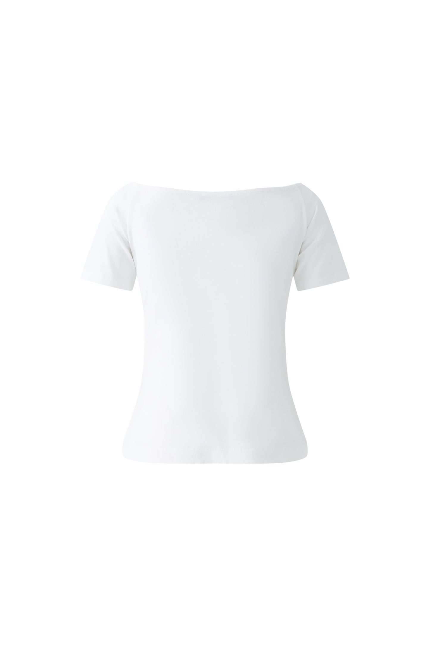Oui Optic White Wide Neck T-Shirt