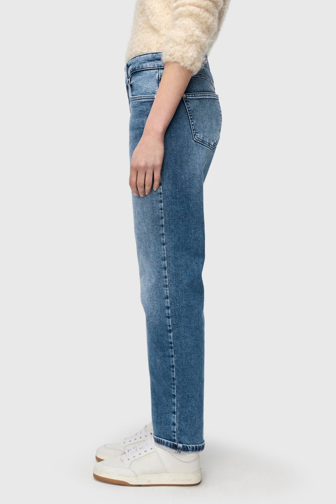 Mac Straight Mid Blue Jeans
