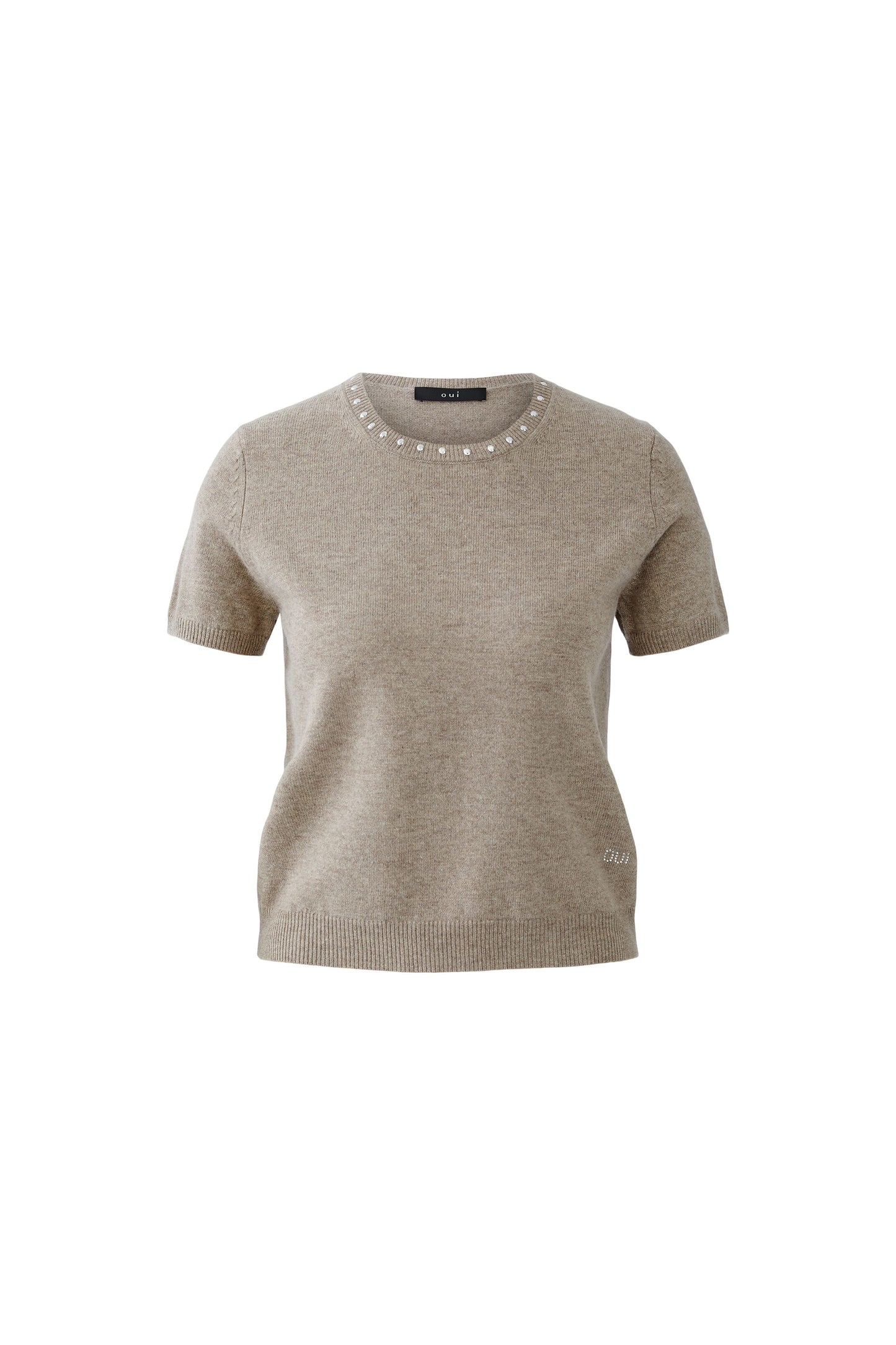 Oui Smokey Taupe Decorative Stone Jumper