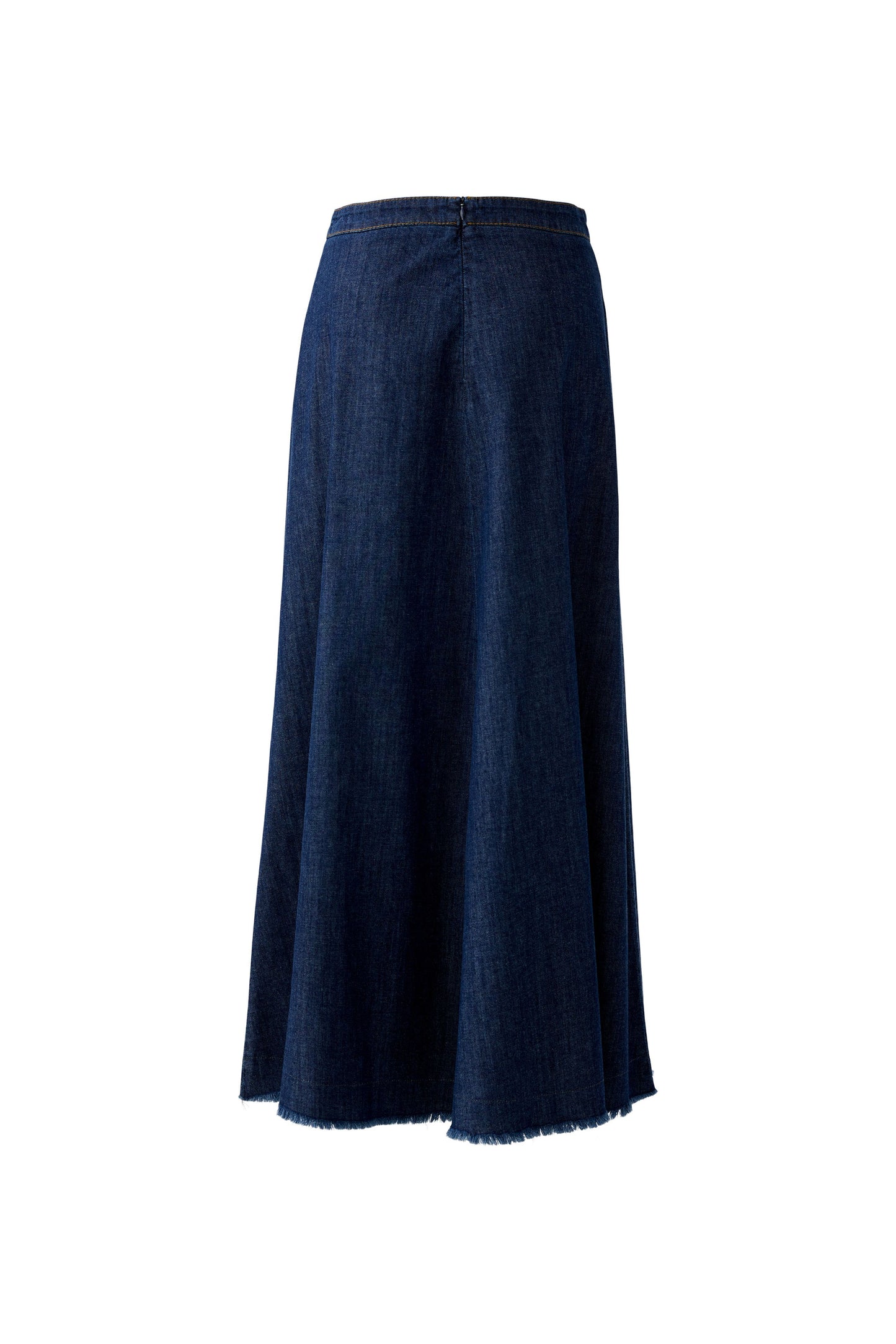 Oui Raw Denim Maxi Skirt