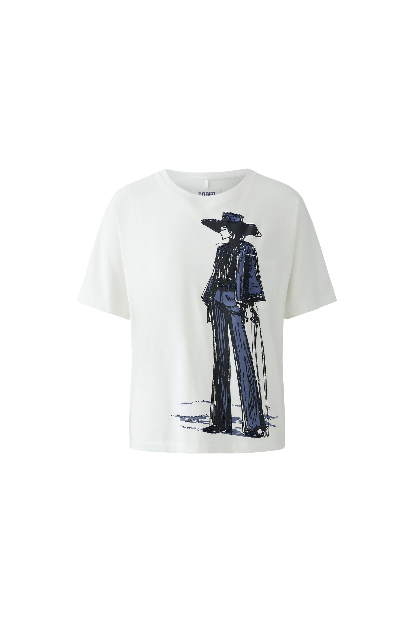 Oui Cloud Dancer Rodeo Girl T-Shirt